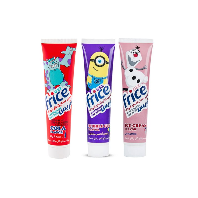خمیردندان ژله‌ای کودک فریس سی گل طعم بستنی ۷۰ گرم