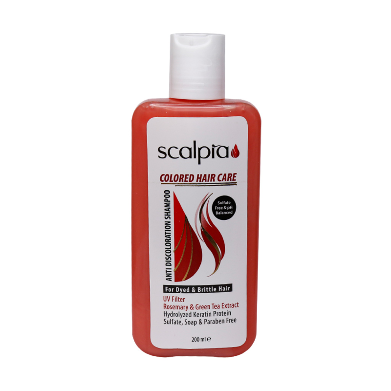 شامپو مخصوص موهای رنگ شده بانوان اسکالپیا 200 میلی لیتر