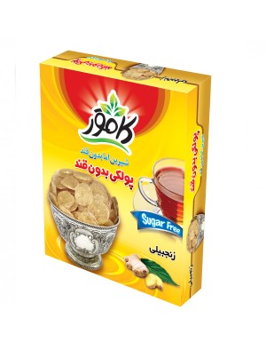 پولکی بدون قند کامور طعم  زنجبیل 94 عددی