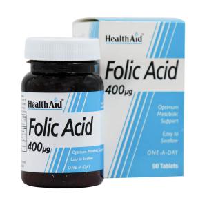 قرص فولیک اسید400 میکروگرم هلث اید90 عددی
