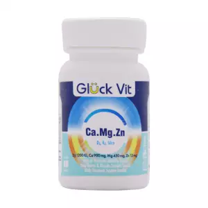قرص کلسیم منیزیم زینک گلوک ویت 30 عددی