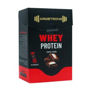 پودر وی پروتئین آرمسترانگ طعم کاکائو ساشه 12 عددی