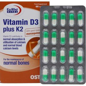 ویتامین د3 یوروویتال 1000 واحدی 60 عددی