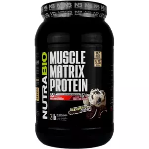 پودر پروتئین ماسل ماتریکس نوترابایو طعم کوکی بستنی 907 گرمی