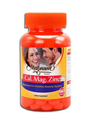 قرص کلسیم و منیزیم و زینک و دی3 مگنوم ویتامینز 60 عددی