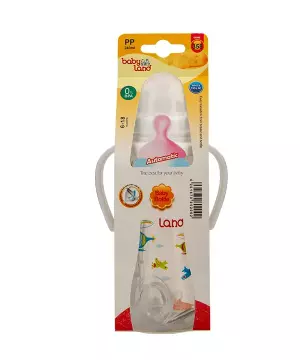 شیشه شیر فندقی بیبی لند مدل 358 حجم 240 میلی لیتر