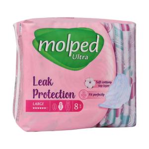 نوار بهداشتی اولترا بسیار نازک سایز بزرگ مولپد 8 عددی