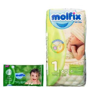 پوشک مولفیکس کامل بچه سایز 3 با تکنولوژی 3 بعدی 38 عددی