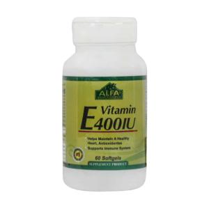 کپسول ای زاویت 400 واحد زهراوی حاوی ویتامین E بسته 50 عددی