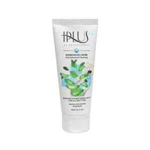 کرم مرطوب کننده تیوپی آی پلاس حاوی ژل آلوئه ورا و هیالورونیک اسید 60 میل