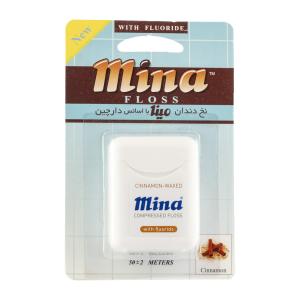 نخ دندان متراکم مینا طعم دارچین 50 متر