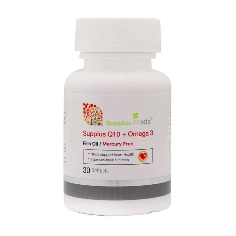 سافت ژل ساپلاس کیوتن پلاس امگا3 ساپلاس مدز 30 عددی