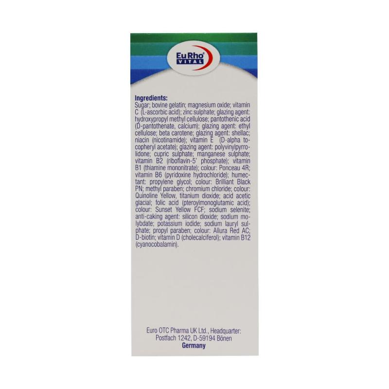 کپسول مولتی پلاس آقایان بالای 50 سال یوروویتال 60 عددی