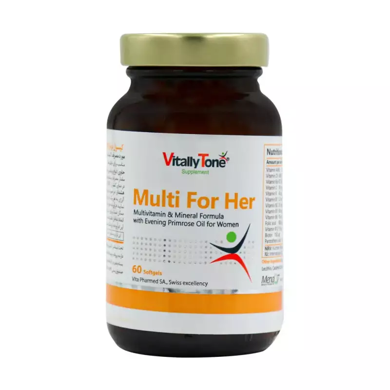 کپسول مولتی فور هر مخصوص خانم ها ویتالی تون 60 عددی