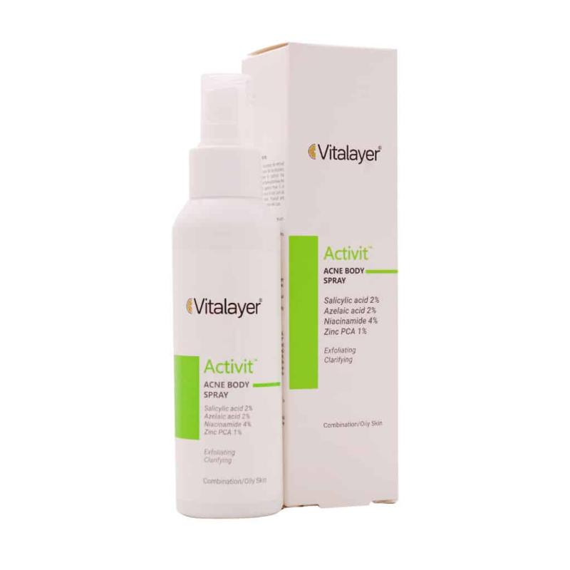 لوسیون اسپری ضد جوش و لایه بردار اکتی ویت ویتالیر