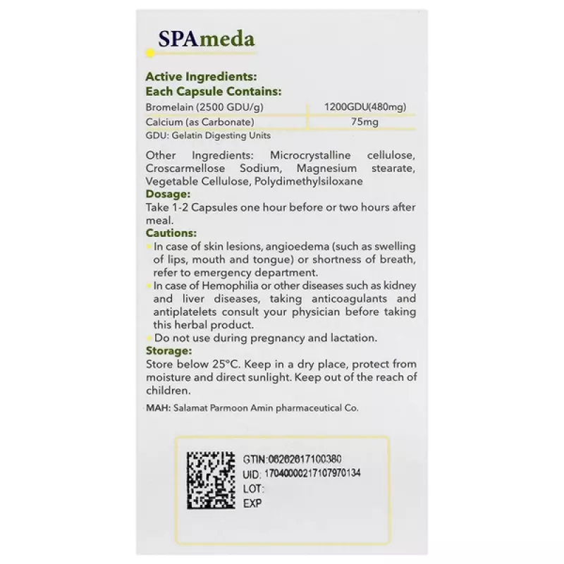 کپسول آناهیل 1200 انتریک کوتد سلامت پرمون امین