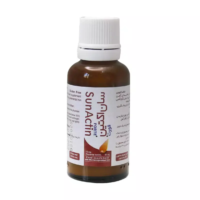 قطره آهن سان اکتین فورت ایده دارو طب 30 میلی لیتر بلوبری